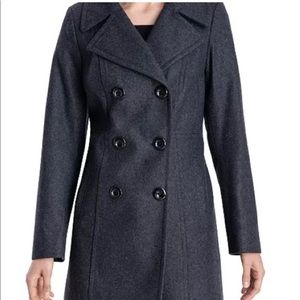 Anne Klein Grey Pea Coat